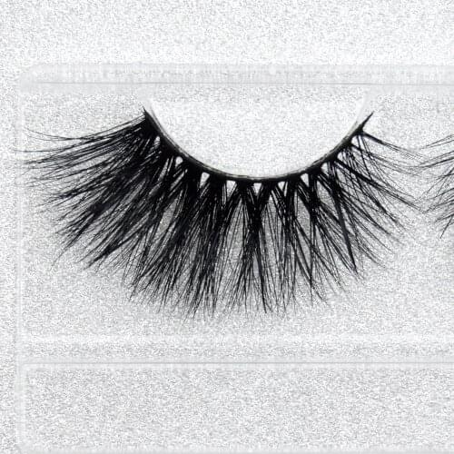 Visofree 25mm Faux Mink Lashes Super Natural Realistic Mink Lashes Long Winged Eyelashes 1pairs/box Extension Faux cilios E66