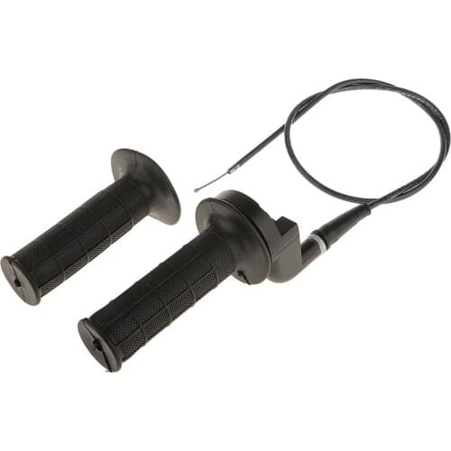 22mm Handle Bar Throttle Grips Grip Black Cable For 50-250CC Motorcycle ATV
