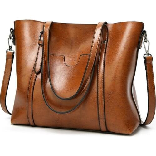 New Fashion Women Bags Shoulder Messenger Bag Oil Wax Leather Ladies Handbag Tote Crossbody Bags for Women Handbag