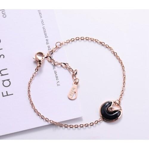Fan-shaped Shell Bracelet Titanium Steel rose gold color high Quality Bracelet Jewelry drop shipping
