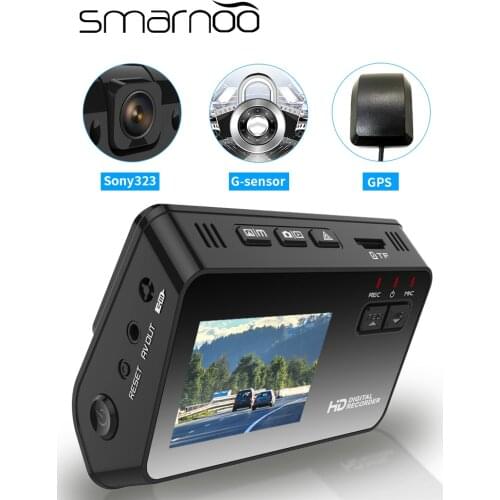 FHD Video Recorder With Gps DashCam Hidden Car DVR Sony IMX323 1080P Night Vison Parking Monitoring G-Sensor