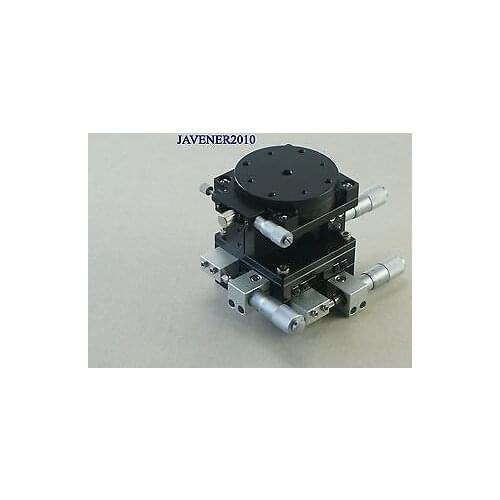 XYZR four-axis 60X60mm Adjustable Linear Stage Cross-roller Bearing Precision