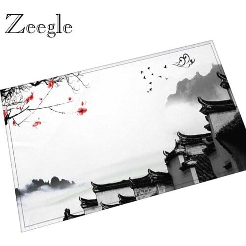 Zeegle Floor Mat Doormat Washable Living Room Carpet Bedroom Rug Anti-slip Outdoor Mat Hallway Carpet Bathroom Foot Rug