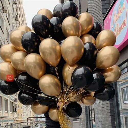 20pcs 12inch Chrome Metallic Latex Balloons Pearl Thick Air Helium Globos Birthday Party Baby Shower Decor Ballls Wedding Decora