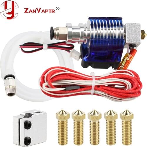 3D Printer J-head Hotend with Fan for 1.75/3.0mm 12V 24V 3D v6 bowden Filament Wade Extruder 0.4mm Nozzle + Volcano kit