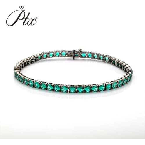 18k 6.5mm Round Cut Moissanite Tennis BraceletJewelry Moissanite Loose Gemstone Moissanite Diamond