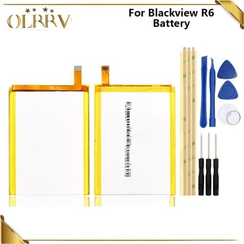 For Blackview R6 Battery Batterie Bateria Batterij Accumulator 3000mAh High Quality+ disassemble tool