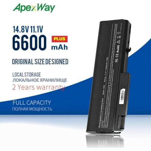9 Cells 6600 mAh 11.1v Laptop battery for HP EliteBook 6930p 8440p 8440w for ProBook 6440b 6445b 6450b 6540b 6545b 6550b 6555b