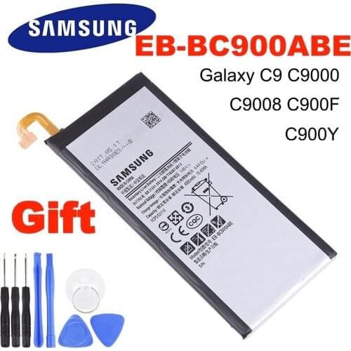 Samsung Original Replacement Battery EB-BC900ABE For Samsung Galaxy C9 Pro SM-C9000 C9008 C900F C900Y Batteria de phone 4000mAh