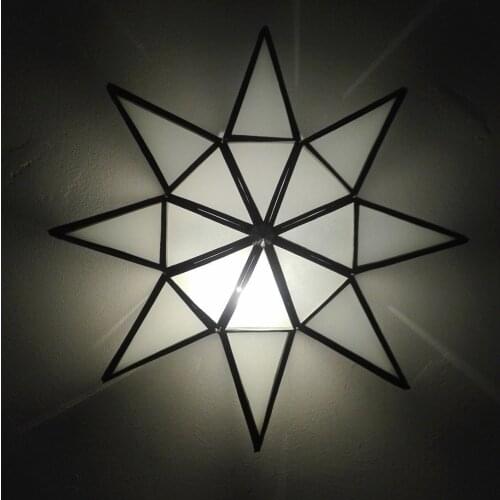 Applique Wall aluminum glass Moroccan craft Morocco ethnic 0807191200