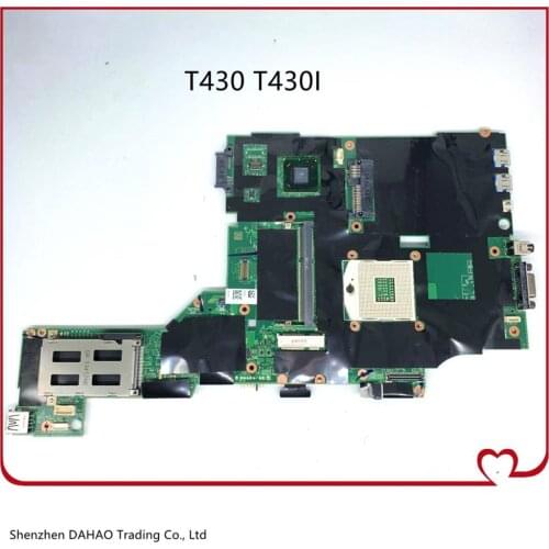 Free Shipping) FRU: 04X3641 04Y1406 04W6625 04X3639 00HM309 For Lenovo Thinkpad T430 T430i Laptop Motherboard 100% Fully Tested