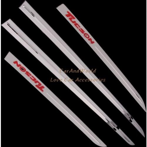 Side Door Guard Body Trims Molding Strips Cover Protector Garnish For Hyundai Tucson 2015 2016 2017 Stainless Car Accessories