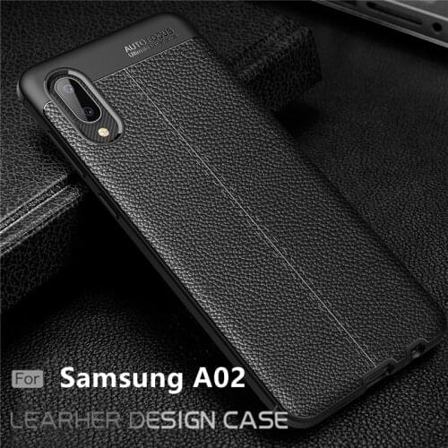 For Cover Samsung Galaxy A02 Case For Samsung A02 A 02 Capas Phone Bumper Soft TPU Leather For Fundas Samsung A02S A02 Cover