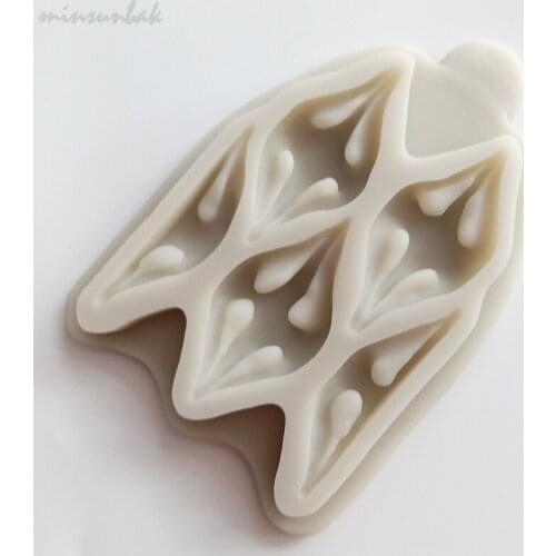 Minsunbak Easy Fabric Puff Silicone Mould Fondant Cake Decoration Sugar Paste Chocolate Baking Tool
