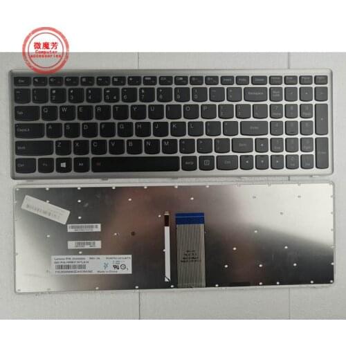 US silver New English Replace laptop keyboard For Lenovo U510 U510-IFI z710