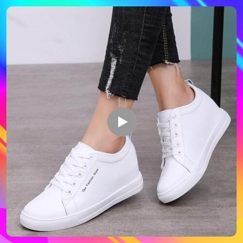 New women flat fashion skate shoes spring comfortable shoes ladies casual sneakers lace-up leather shoes women white shoes 2022