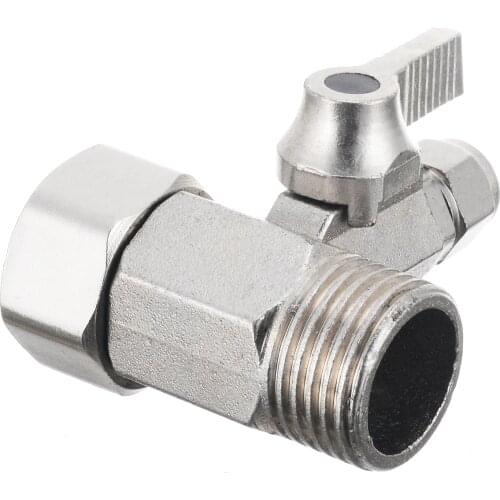 RO Feed Water Tee Adapter Valve 1/2'' to 1/4'' Tee Valve Connector With Shut-off Ball Tap Connector Useful Plumbing Tool