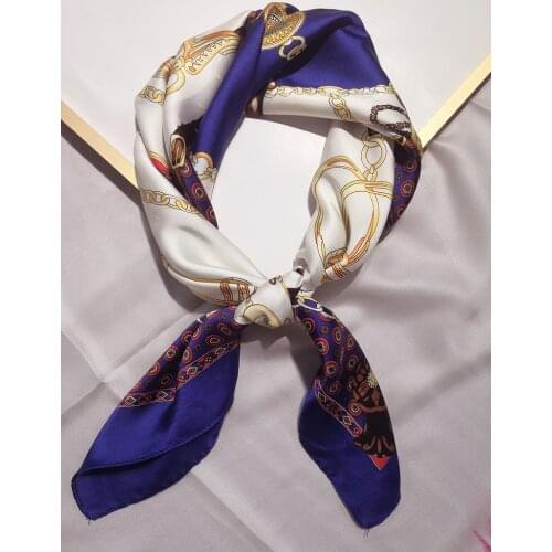 Womens Silk Kerchief 75 * 75 cm neck warp soft scarf head scarf womens scarf