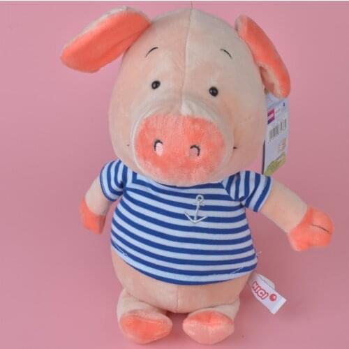 30cm Blue STRIPE SHIRT Wibbly Pig Stuffed Plush Toy Cute Baby/ Kids Gift, Plush Doll Free Shipping