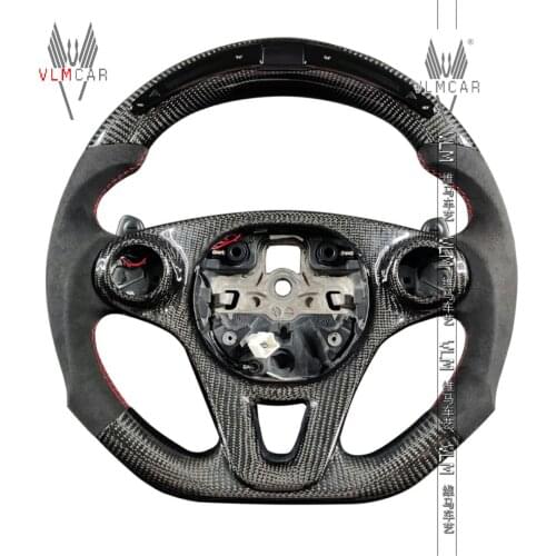 Private custom carbon fiber steering wheel for Benz Smart 453 LED
