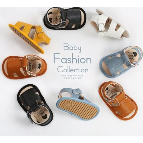 Baby Boys Girls Sandals Premium Soft Non-Slip Rubber Sole Prewalker Flat Walking Shoes New Summer Outdoor Shoes First Walkers