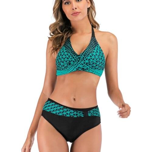 Sexy Bikini Women 2021 Swimsuit Halter Push Up Swimwear Female Brazilian Bathing Suit Summer Beachwear Swimming Suit Biquini 4XL
