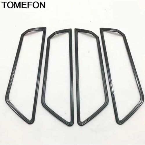 TOMEFON For Skoda Karoq 2017 2018 2019 Inner Door Hnadle Bowl Decoration Frame Cover Trim Interior Accessories Stainless Steel
