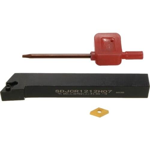 Insert With SDJCR1212H07 12x100mm Turning Tool Boring Bar Holder Brand New 1PCS DCMT0702