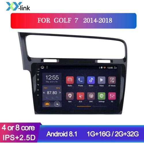Android car multimedia video player for golf 7 2014-2018 stereo radio GPS navigation system bluetooth accessory no 2 din dvd