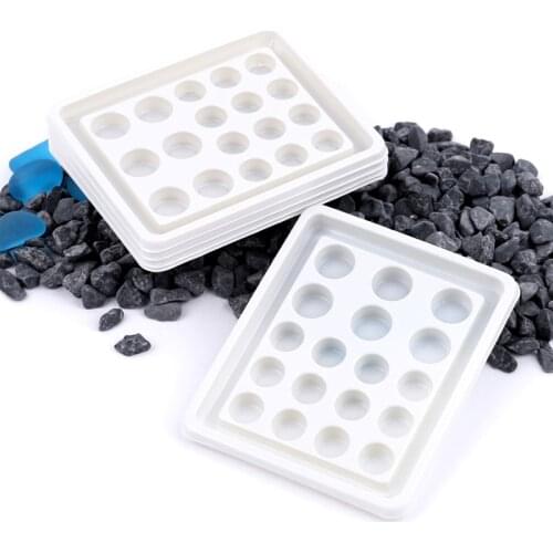 10pcs Disposable Tattoo Ink Cup Eyelash Extension Glue Holder Adhesive Tray Square Plastic Pigment Palette