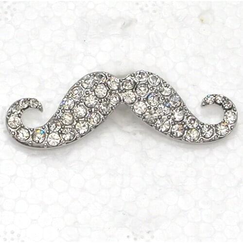 12pcs/lot Wholesale Fashion Brooch Rhinestone Mustache Beard Pin brooches C102095