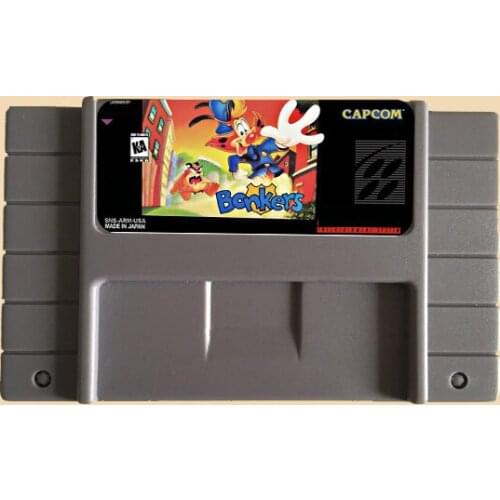 Bonkers 16 bit Big Gray Game Card For NTSC Game Console