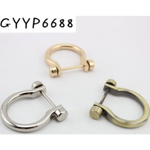 30pcs 10pcs NEW 23*34mm bags' handle hardware brush antique brass D-Ring Shackle Zinc Finish,making your own bag purse accessory