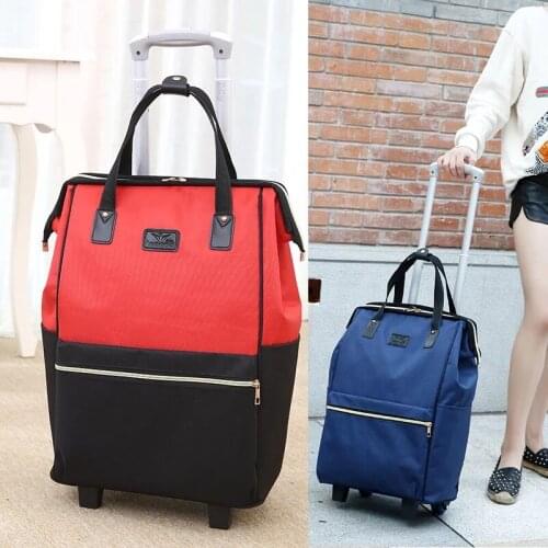 New Large Capacity Oxford Waterproof Trolley Suitcase Maletas De Viaje Con Ruedas Envio Rolling Luggage Travel Bag Fixed Casters