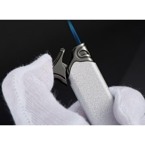 HONEST ultra-thin compact frosted inflatable windproof metal lighter