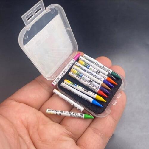 1/6 Scale Mini Color Crayon Models with Box for 12''Body DIY Accessories