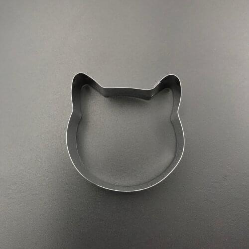Cat Head Shaped Stainless Steel Biscuit Cookie Cutters DIY Stainless Steel Cake Mold Kitchen Bakeware Tool Baking Mold