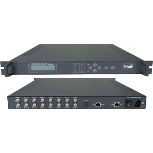 FU3235 8*DVB-S/S2 to Multicast IP IRD SPTS IP Gateway Satellite Receiver(8 RF in, 64 SPTS/IP/UDP/Multicast/Gigabit out) 950MHz~2