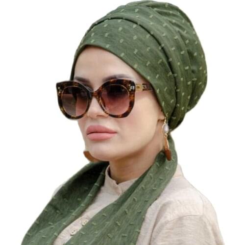 Cotton print muslim hijab scarf islamic inner hijab caps arab shawl hijab femme musulman turbante mujer