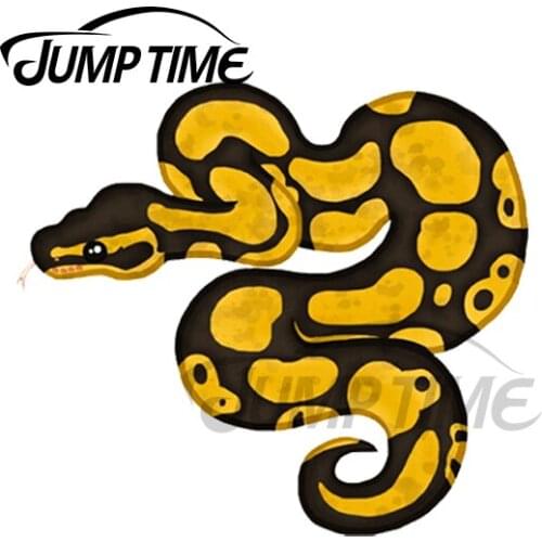 JumpTime 13 x 8.6cm For Ball Royal Python Normal Morph Decoration Car Stickers Windows Decal Sunscreen Waterproof For VAN RV