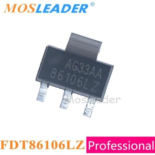 Mosleader FDT86106LZ SOT223 100PCS 1000PCS FDT86106 86106LZ N-channel FDT86106 100V 3.2A Made in China High quality