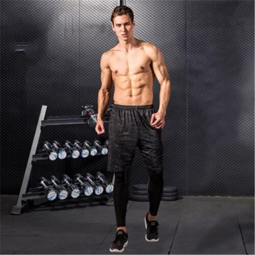 2019 New Shorts Men Running Quick Dry Workout Bodybuilding Gym Spandex Shorts Sports Jogging Basketball Tennis Training Shorts