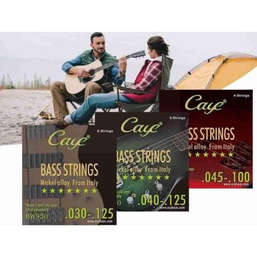 CAYE 4/5/6pcs Strings Electric Bass Strings Set Hexagonal Outer Steel Bass Steel Guitar Core Wire String Inner Wire M1C6