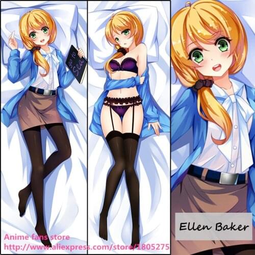 NEW Anime Horizon Ellen Baker Sexy Japanese Pillowcase Pillow Case Cover decorative Hugging Body Bedding