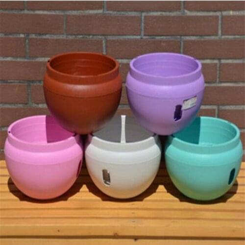 Wholesale 23*16CM Vertical Hanging Flower Pots Bowl-shaped flowerpot Planters