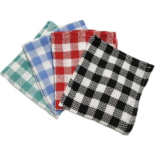 30*35Cm 30g/ PCS Latticed Cotton Towel, Suitable For Home Cleaning In a Variety Of Colors Available