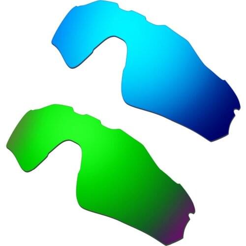 2 Pairs For Oakley Radar EV Path Polarized Replacement Lenses Blue & Green 100% UVA & UVB Protection