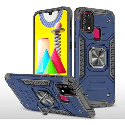 Ring Stand Shockproof TPU Silicone Bumper PC Cover Fundas For Samsung Galaxy M30S M21 M31 Prime M31prime M315F Case Coque Shell