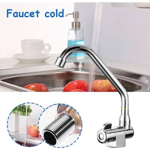 Basin Kitchen Faucet Cold Vessel RV Bathroom Swivel Spouts Faucets Camper Car Accessories