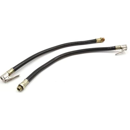 Uxcell a17122200ux0196 2Pcs Rubber Air Hose Clip on Chuck Tire Pressure Inflator for Car Motorcycle, 2 Pack